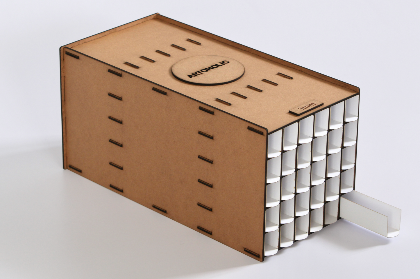 Quilling strips storage idea box 2mm 3mm 5mm 7mm 10mm multicolor strips MDF DIY kit