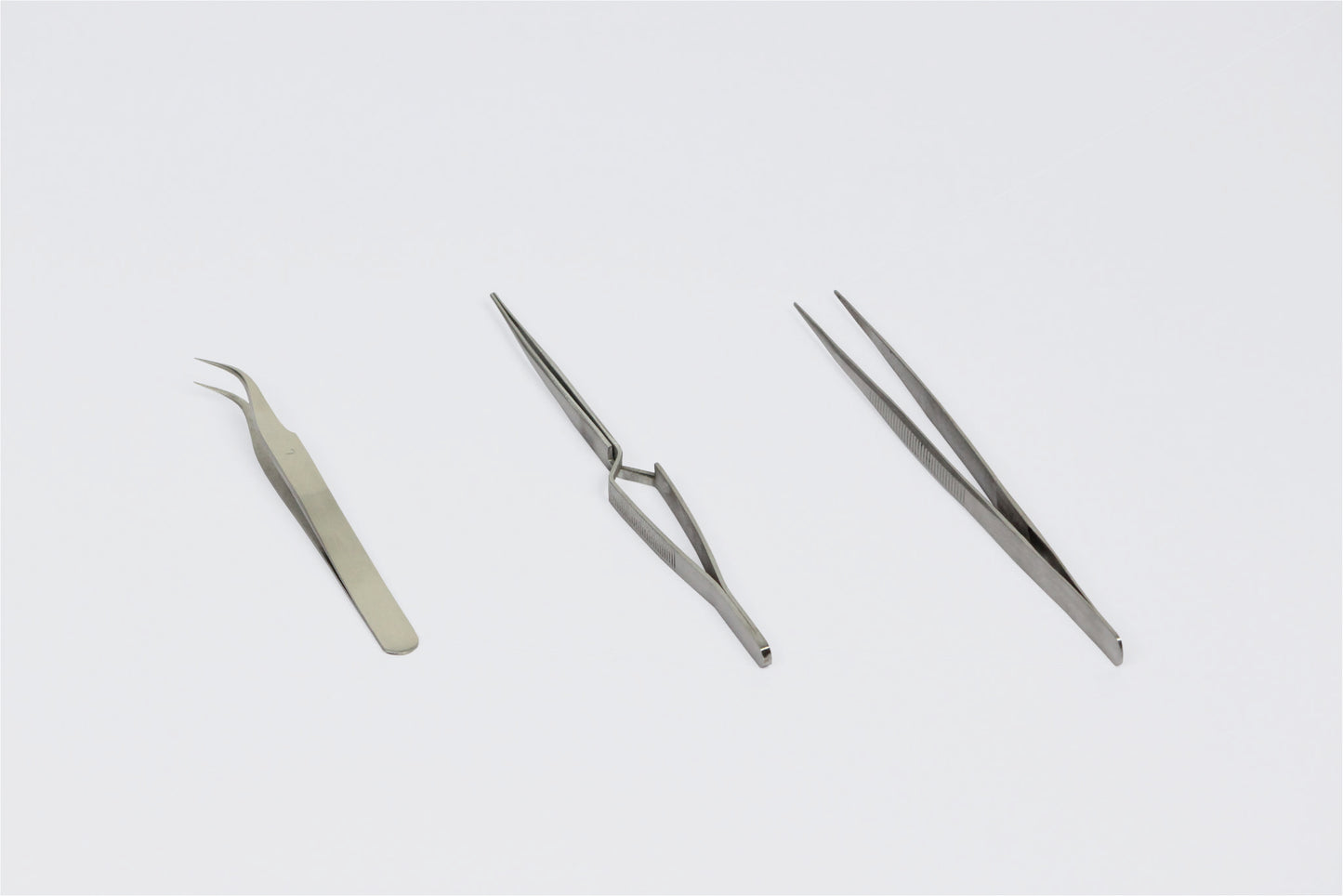 Tweezers - Set of 3 - S Shape Tweezer, I Shape Tweezer & Tweezer With lock