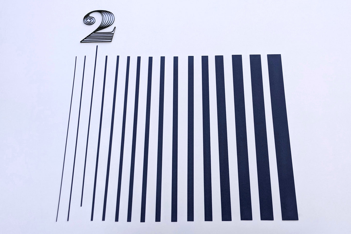 Quilling Strips 2mm 250-300 GSM Edge Quilling Strips