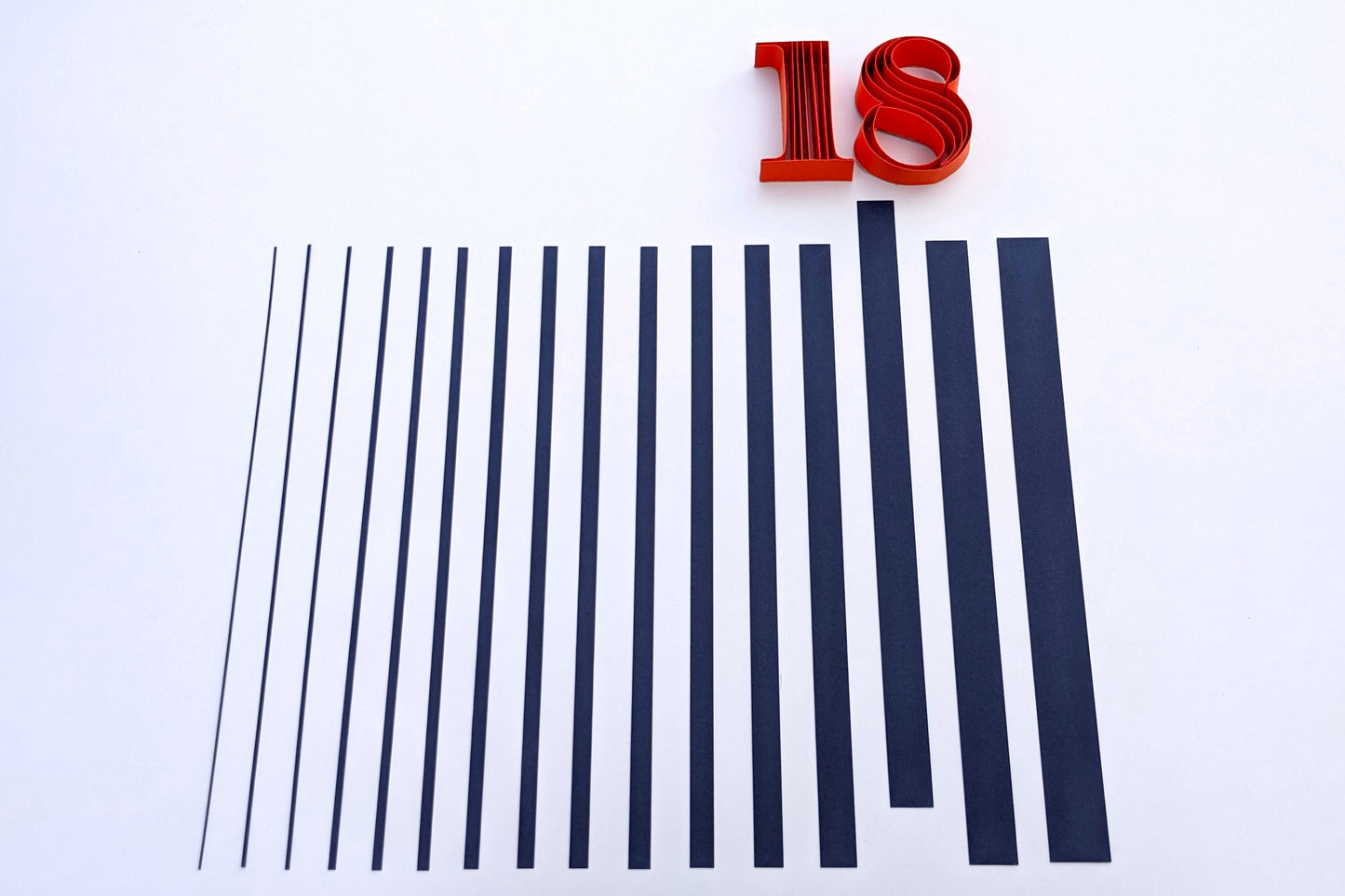 Quilling Strips 18mm 250-300 GSM Edge Quilling Strips