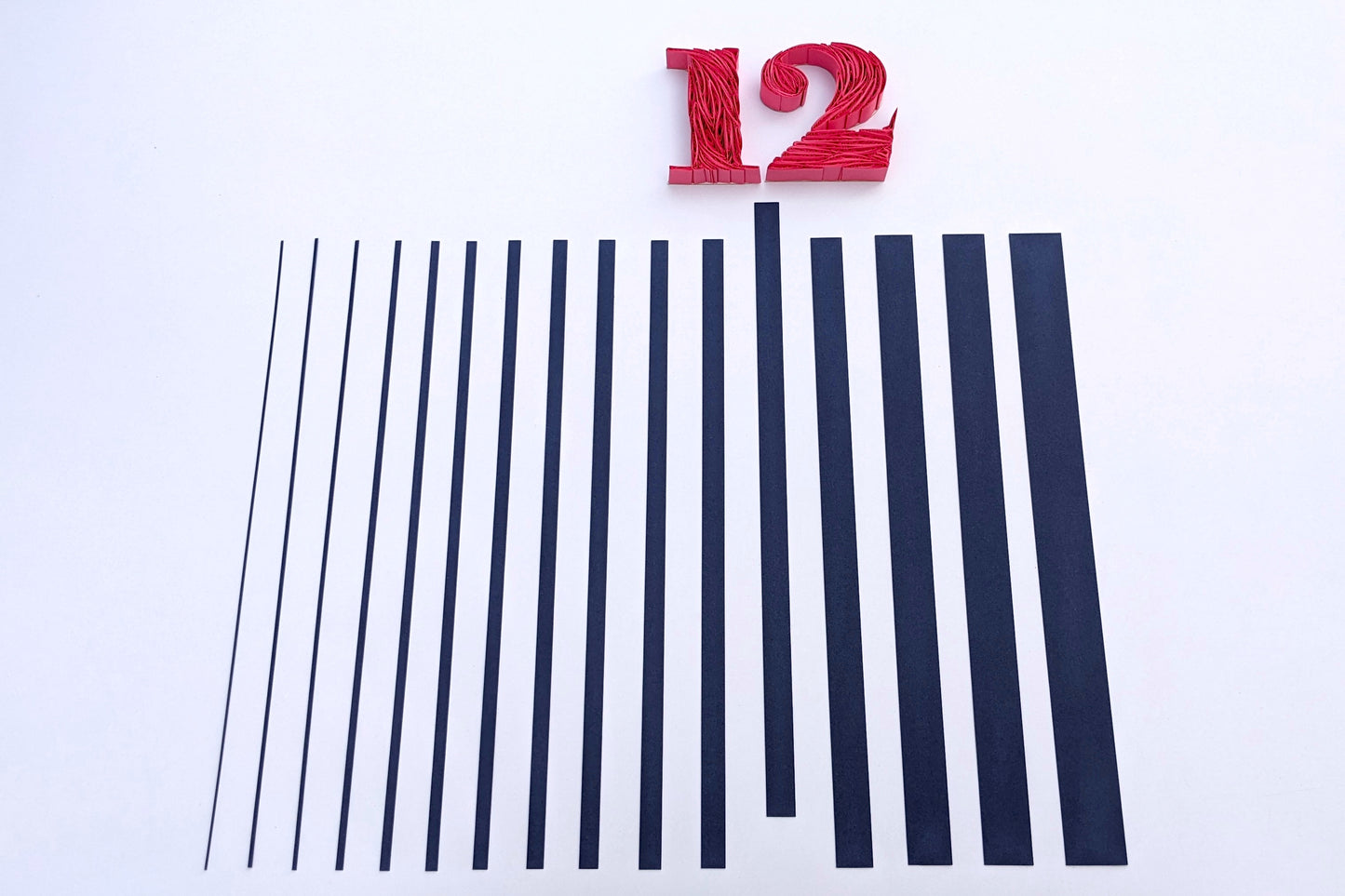 Quilling Strips 12mm 90-120 GSM 3D & 2D Quilling Strips