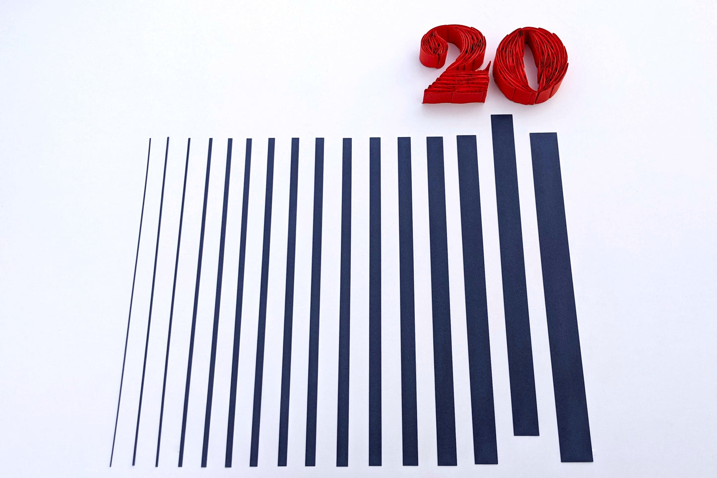 Quilling Strips 20mm 90-120 GSM 3D & 2D Quilling Strips