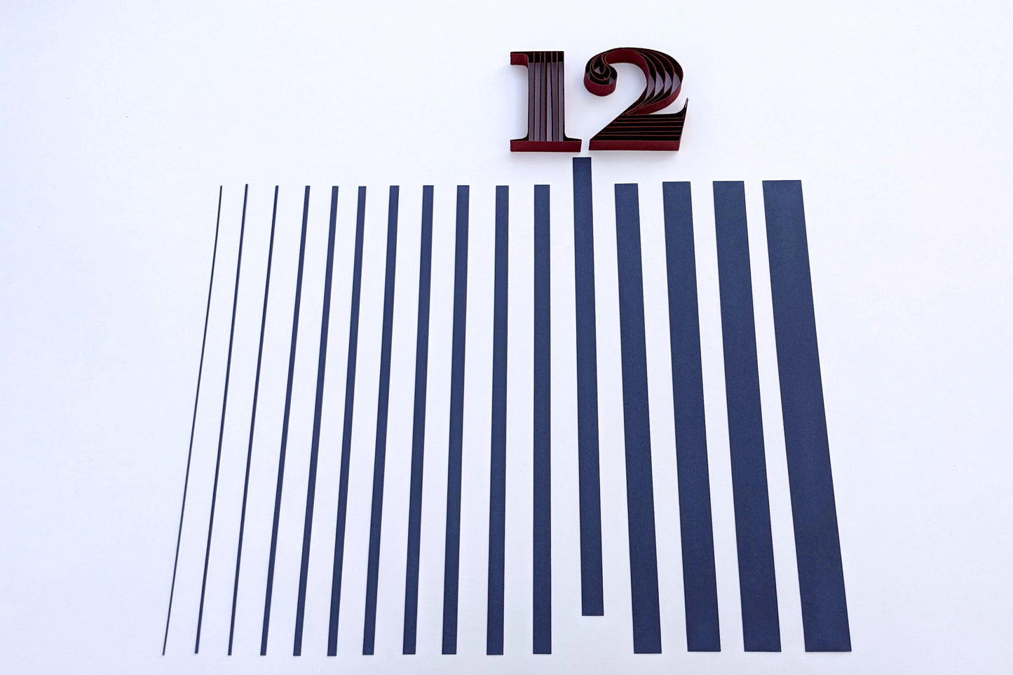 Quilling Strips 12mm 250-300 GSM Edge Quilling Strips