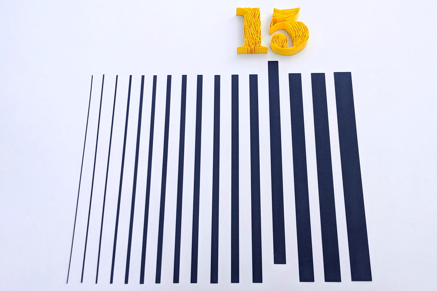 Quilling Strips 15mm 90-120 GSM 3D & 2D Quilling Strips