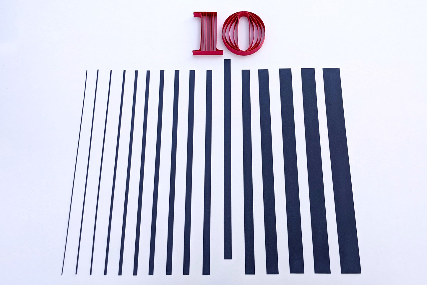 Quilling Strips 10mm 250-300 GSM Edge Quilling Strips