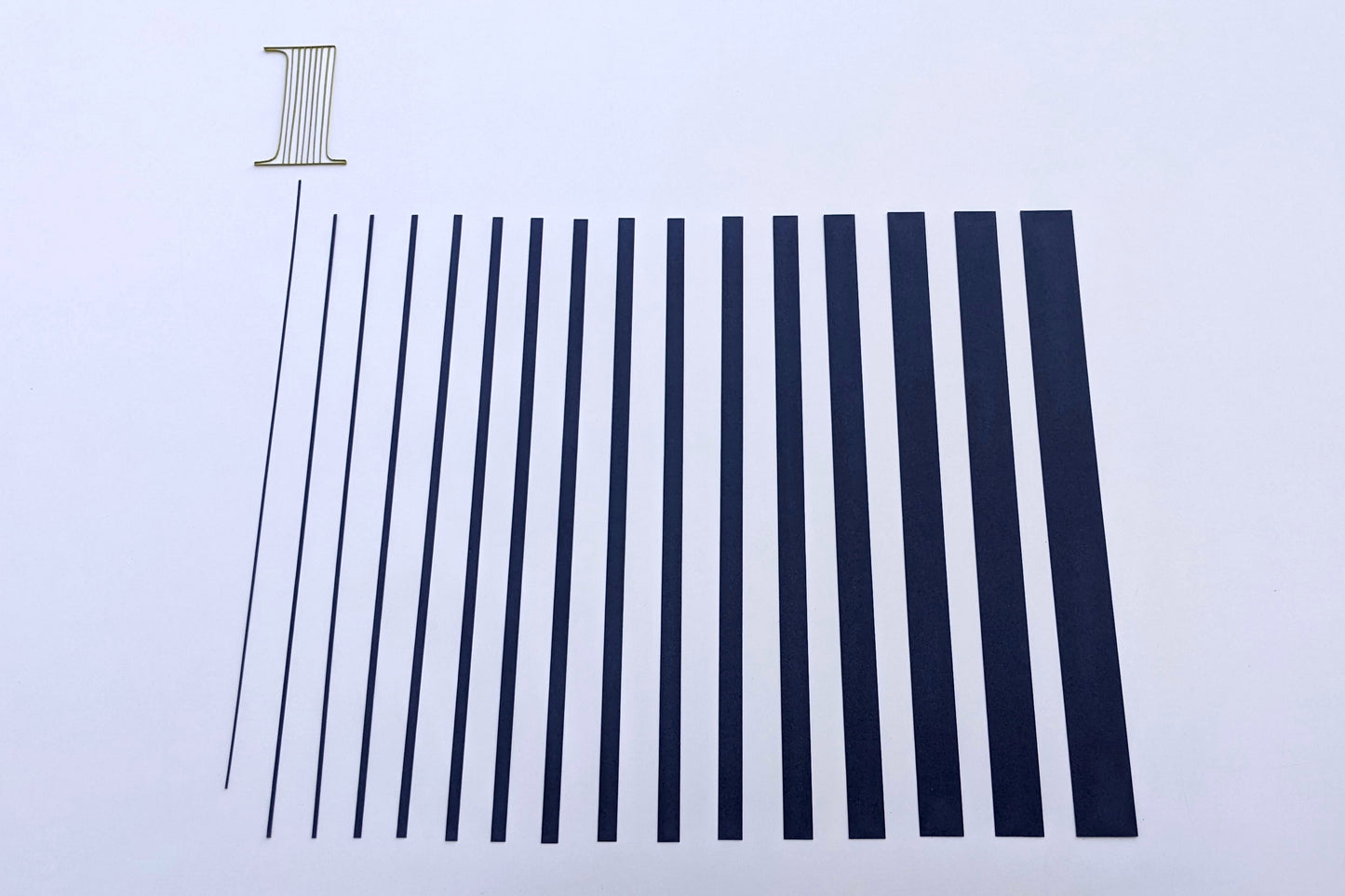 Quilling Strips 1mm 250-300 GSM Edge Quilling Strips