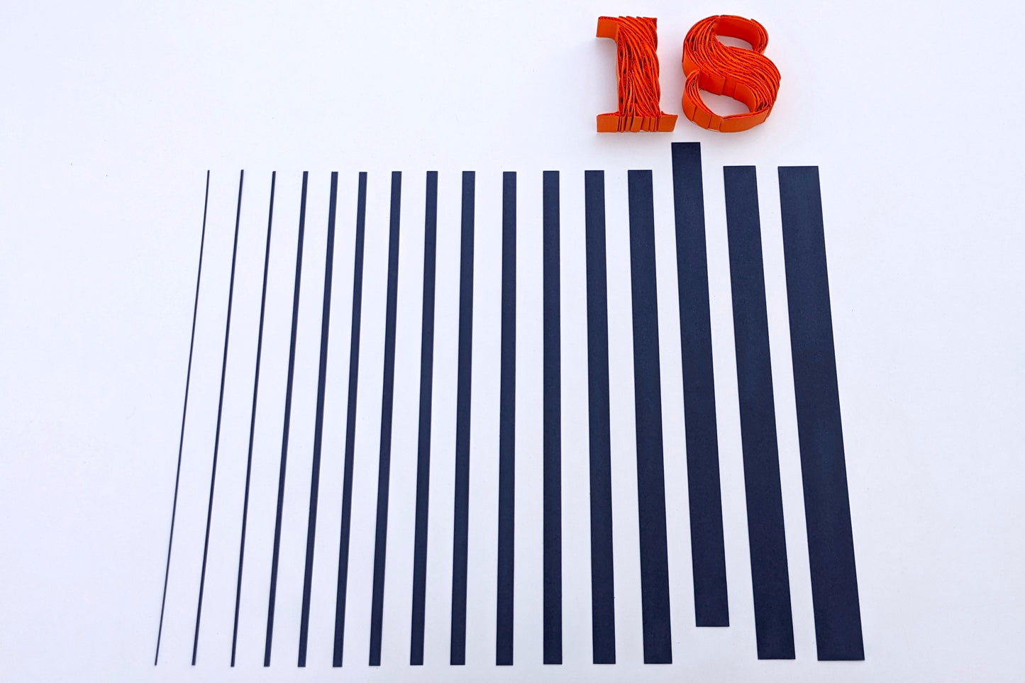 Quilling Strips 18mm 90-120 GSM 3D & 2D Quilling Strips