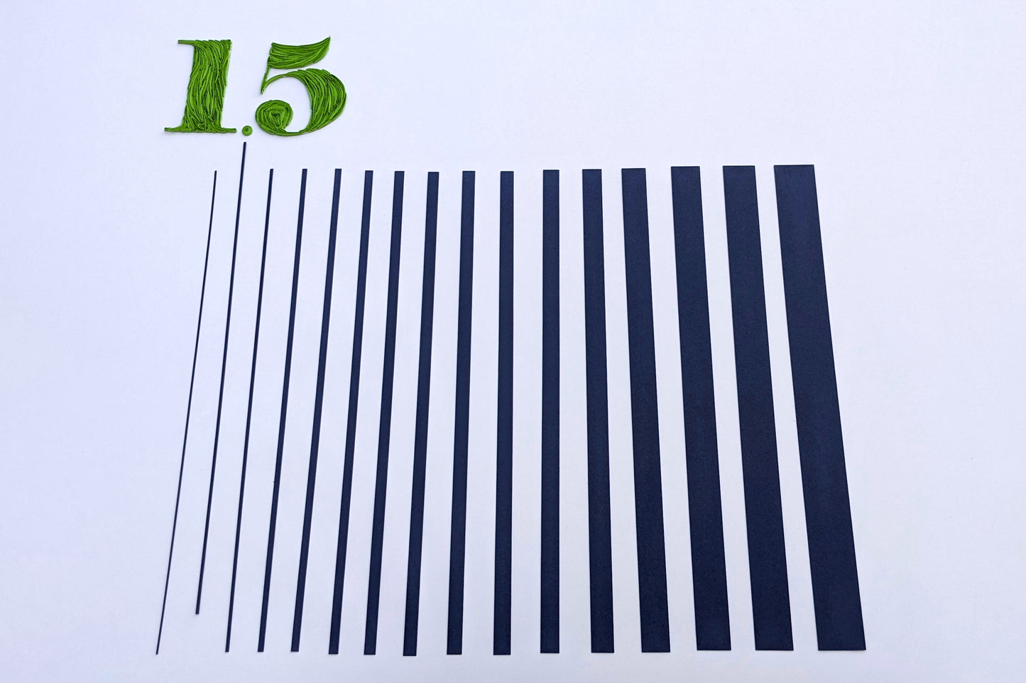 Quilling Strips 1.5mm 90-120 GSM 3D & 2D Quilling Strips