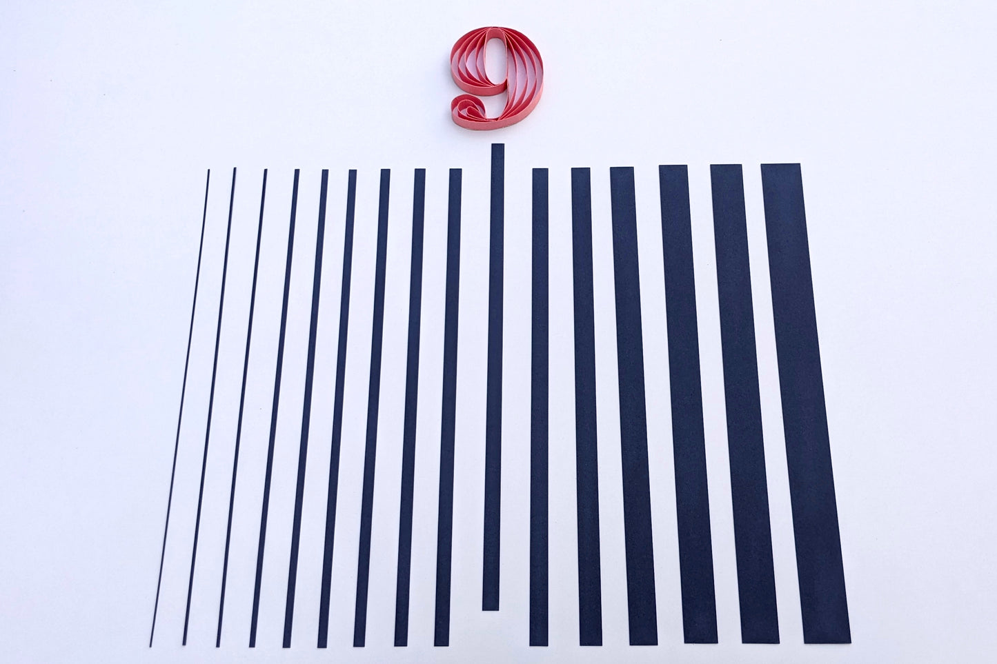 Quilling Strips 9mm 250-300 GSM Edge Quilling Strips