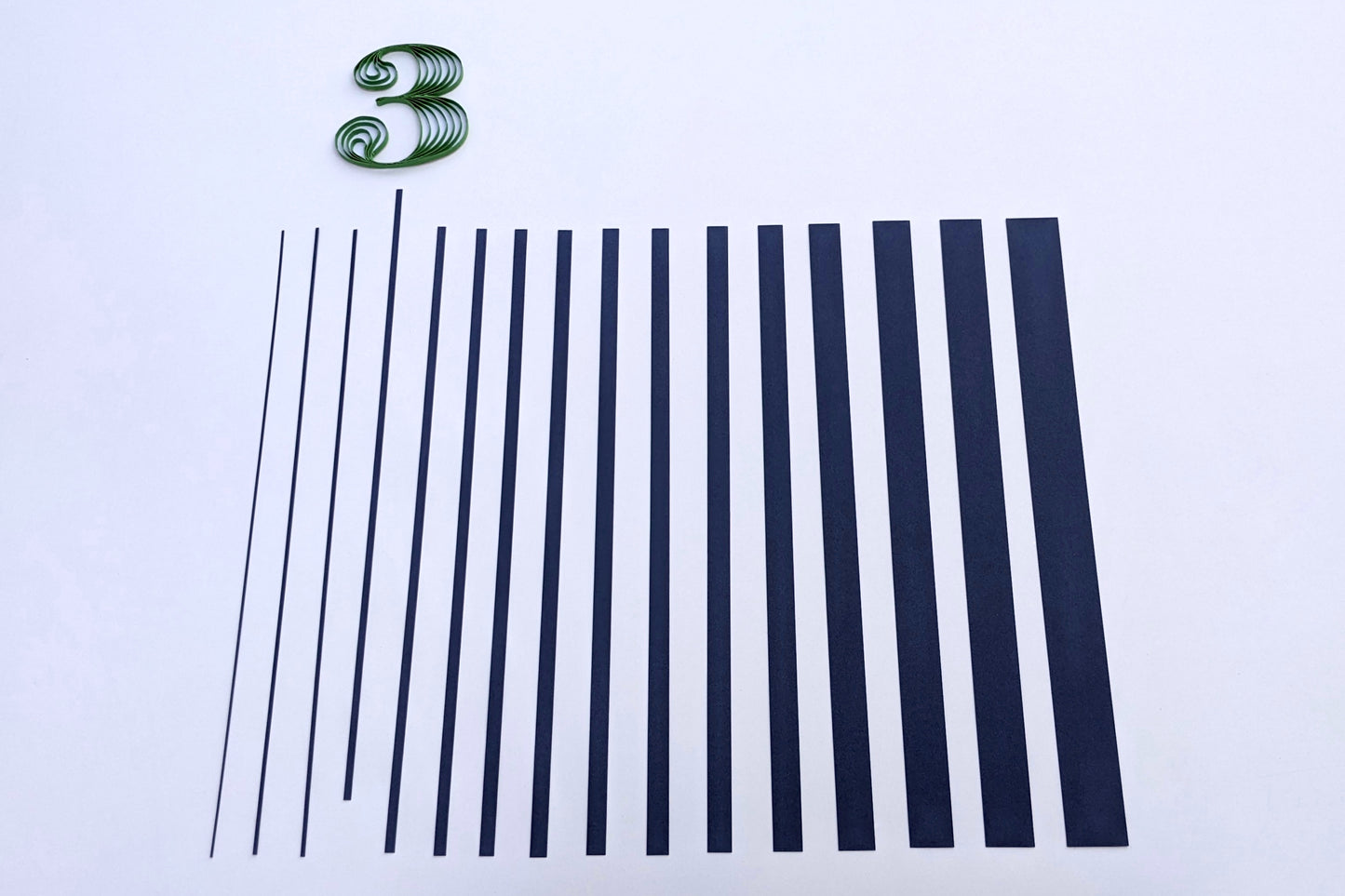 Quilling Strips 3mm 250-300 GSM Edge Quilling Strips