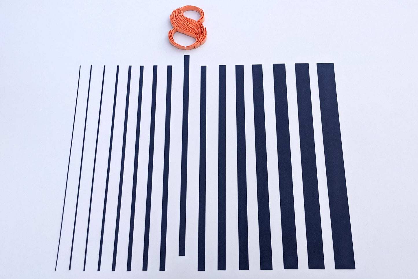 Quilling Strips 8mm 90-120 GSM 3D & 2D Quilling Strips