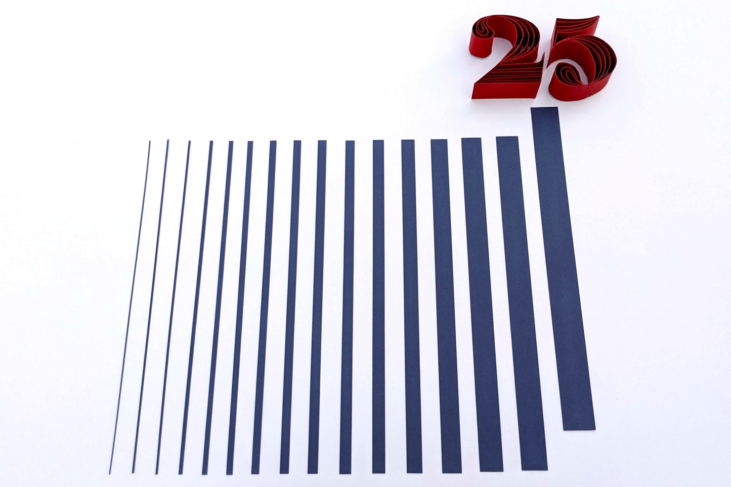 Quilling Strips 25mm 250-300 GSM Edge Quilling Strips