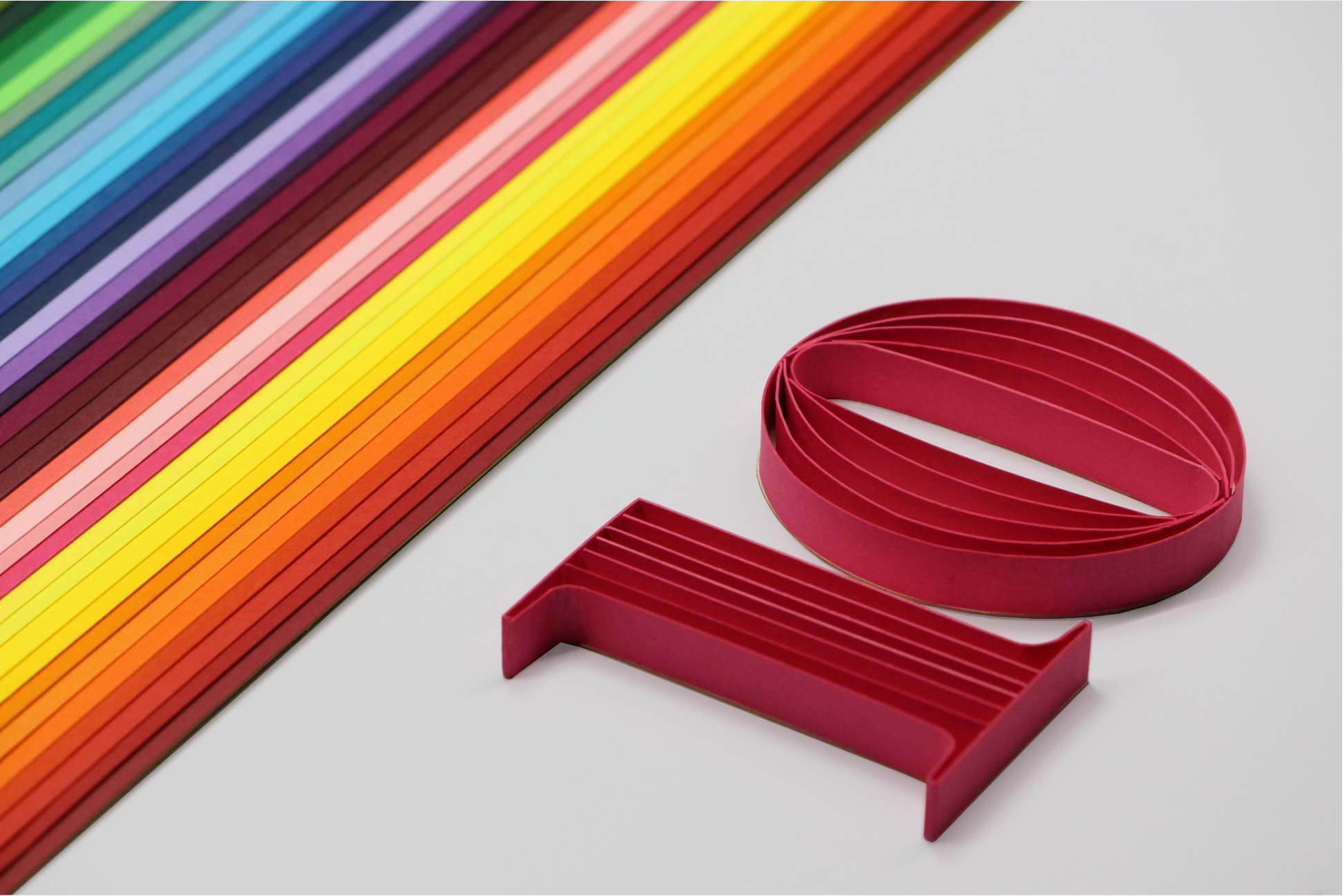 Quilling Strips 10mm 250-300 GSM Edge Quilling Strips
