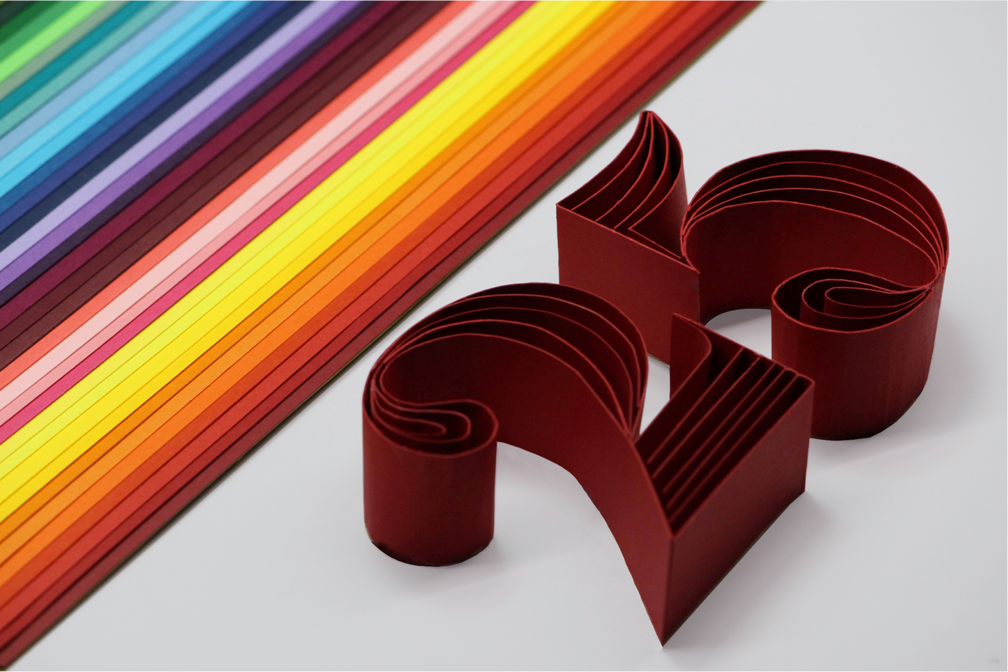Quilling Strip 25mm 250-300 GSM Edge Quilling Strips