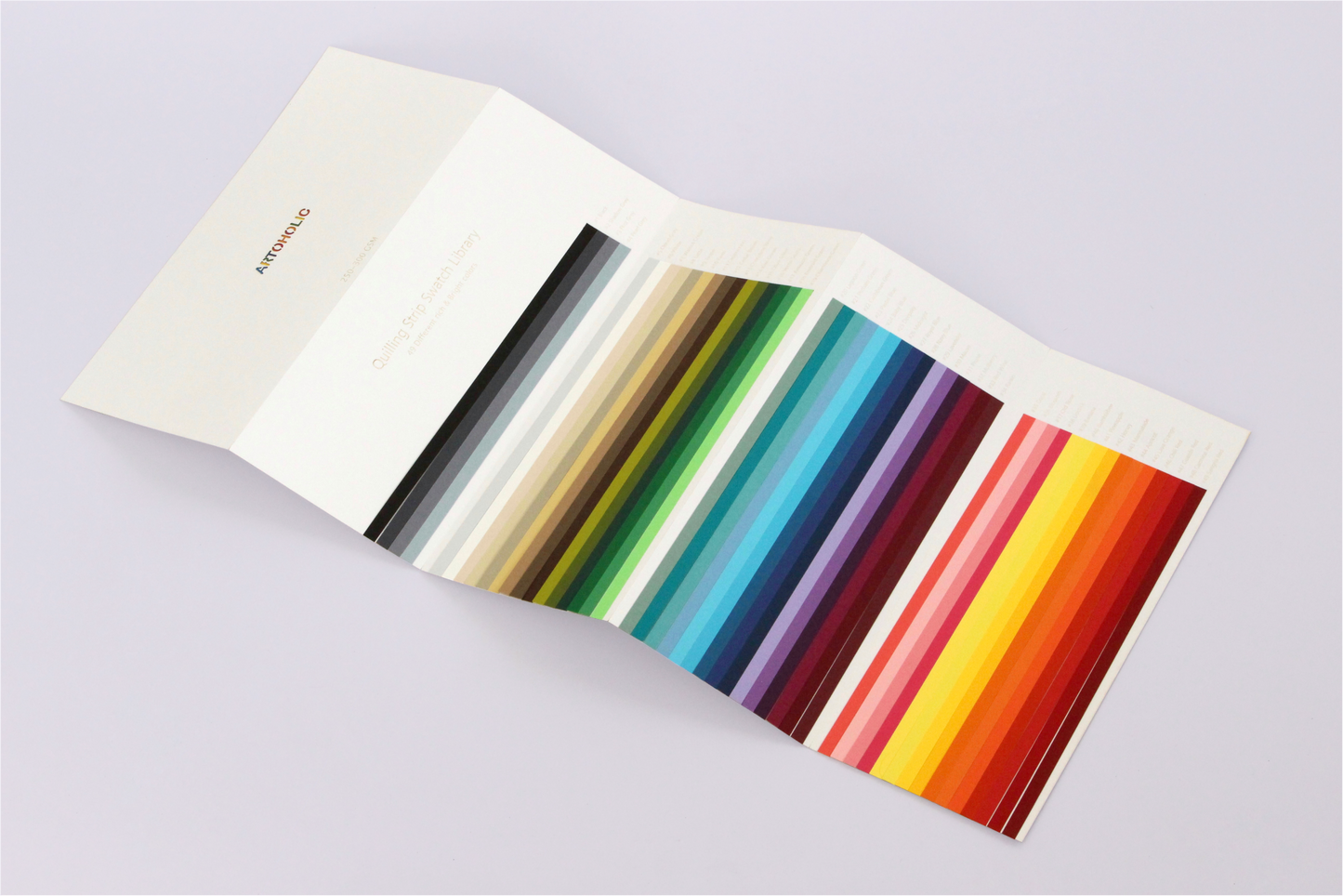 250-300 GSM Quilling Strip Swatch library